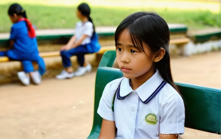 아동심리상담사 실무 사례 분석 - **Prompt:** A 9-year-old Vietnamese girl, named An, sits alone on a school bench during recess. She ...