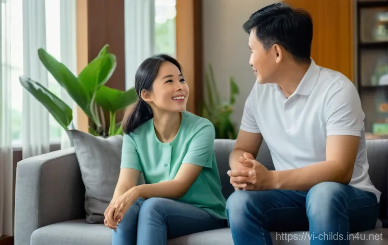 아동심리상담사로 재취업하기 - **Prompt**: A warm and empathetic scene inside a modern child psychology counseling room in Vietnam....